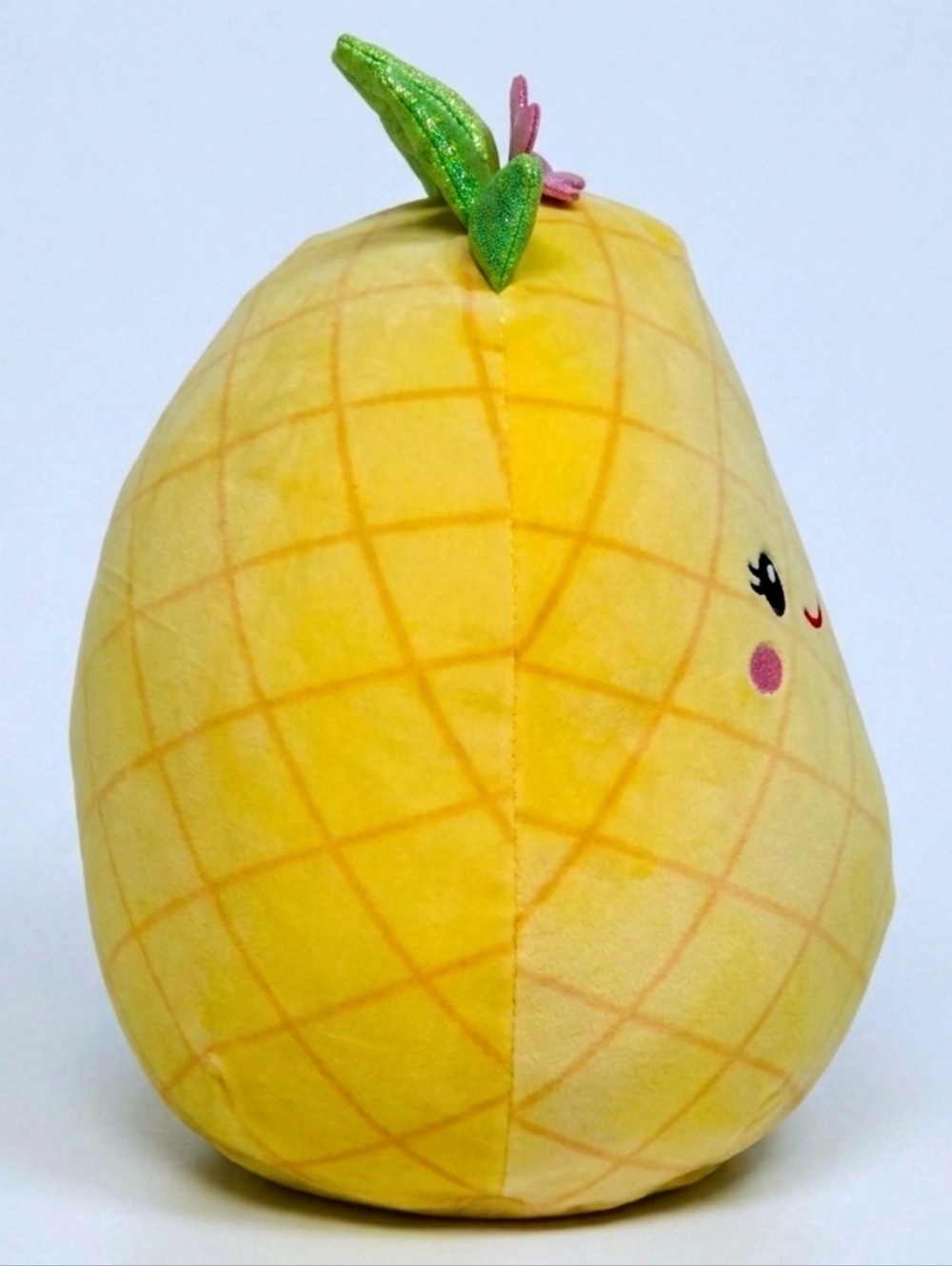 16" Maui Pineapple Squishmallow 🍍 Rare Fruit Squad Plush Pink Bow Large 16 Inch - Picture 5 of 8